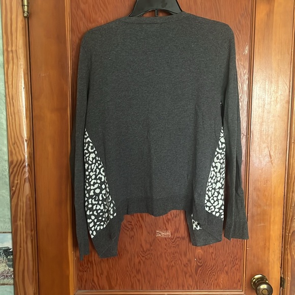 Leopard print button up cardigan NorthCrestdifan size large Merona - Picture 4 of 4